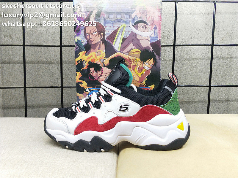 One Piece X Skechers D'Lites Unisex Sneakers Black&Green 35-44